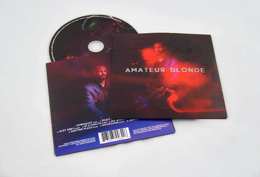 Amateur Blonde Music cd design