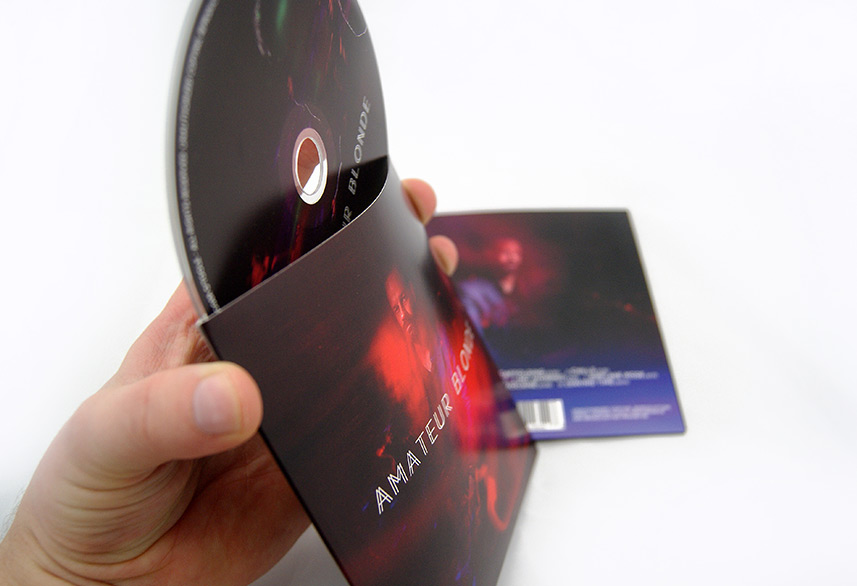 Amateur Blonde Music cd packaging design