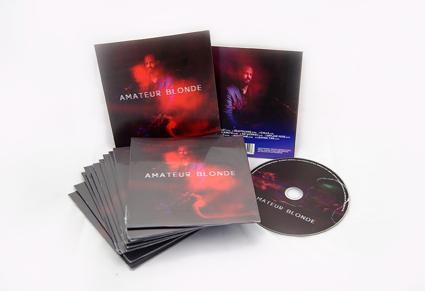 Amateur Blonde Music cd packaging design