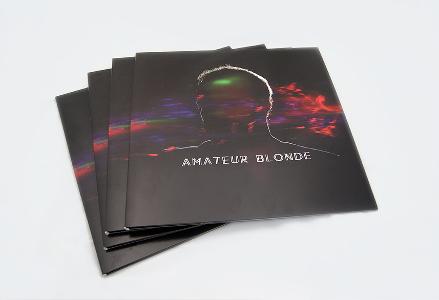 Amateur Blonde Music record sleeve design