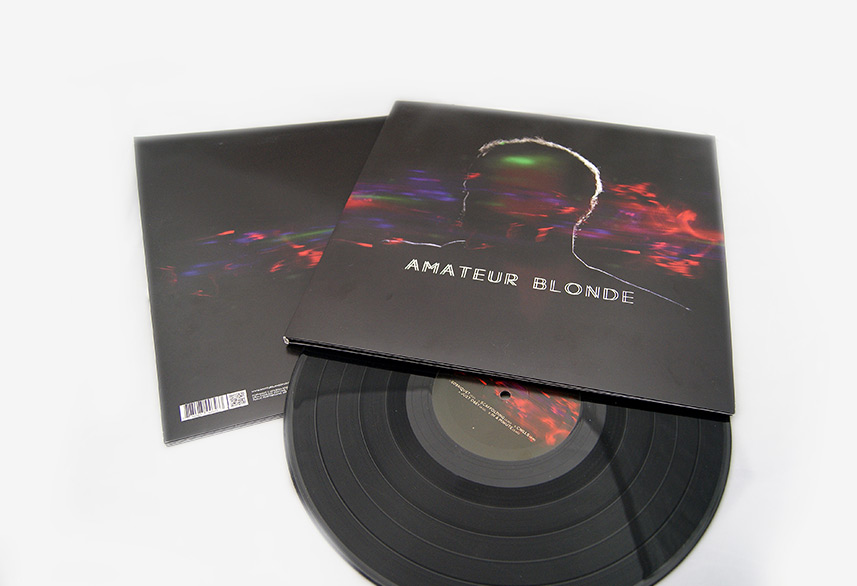 Amateur Blonde Music record sleeve design