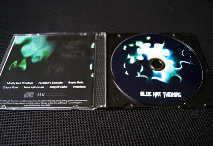 Andrew Danso Blue Hat cd packaging design