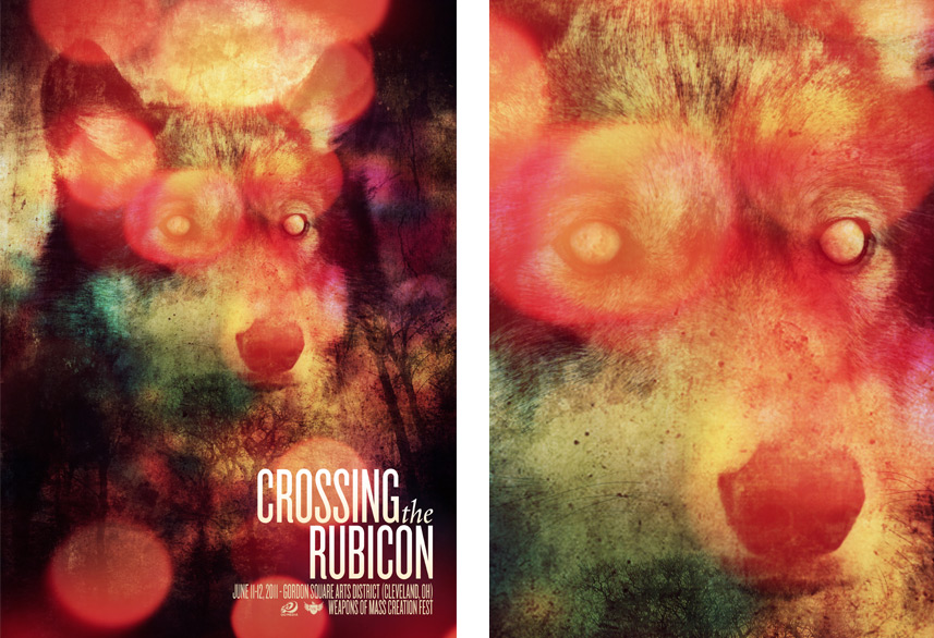 Crossing the Rubicon poster design