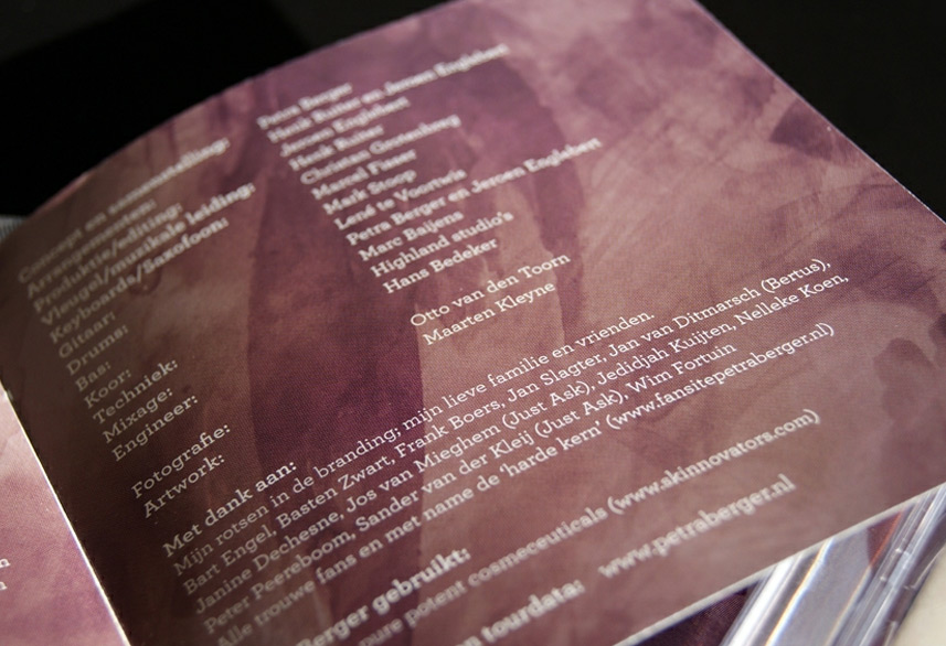 Petra Berger cd booklet design